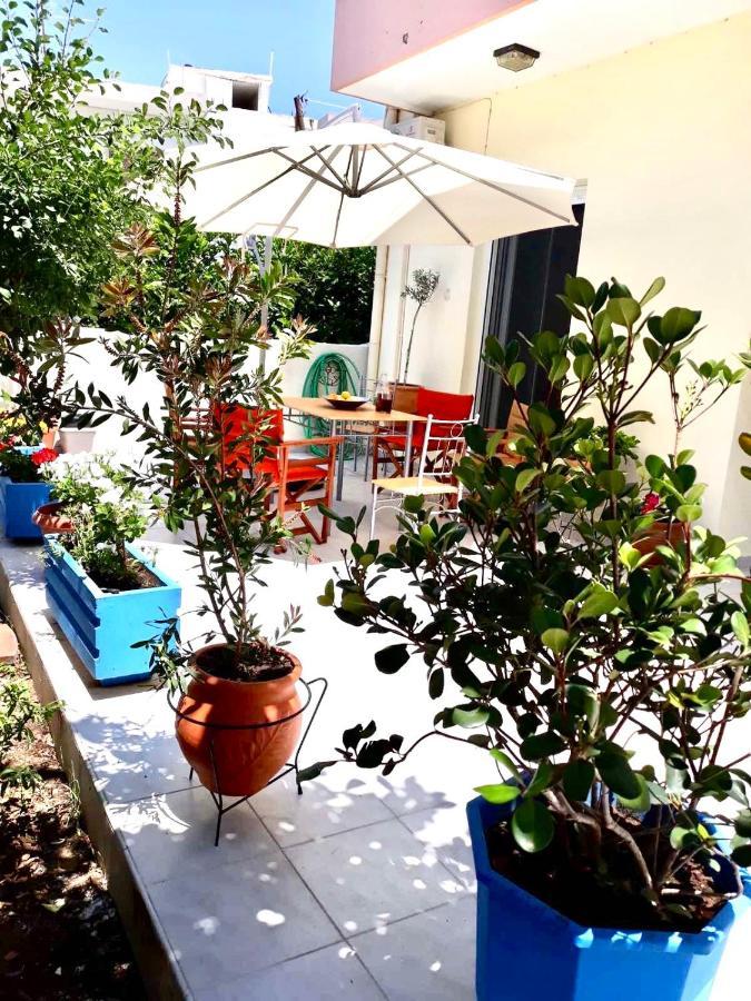 Marble Cool 2-Bedroom Down Town Yard House Kíssamos Exterior foto